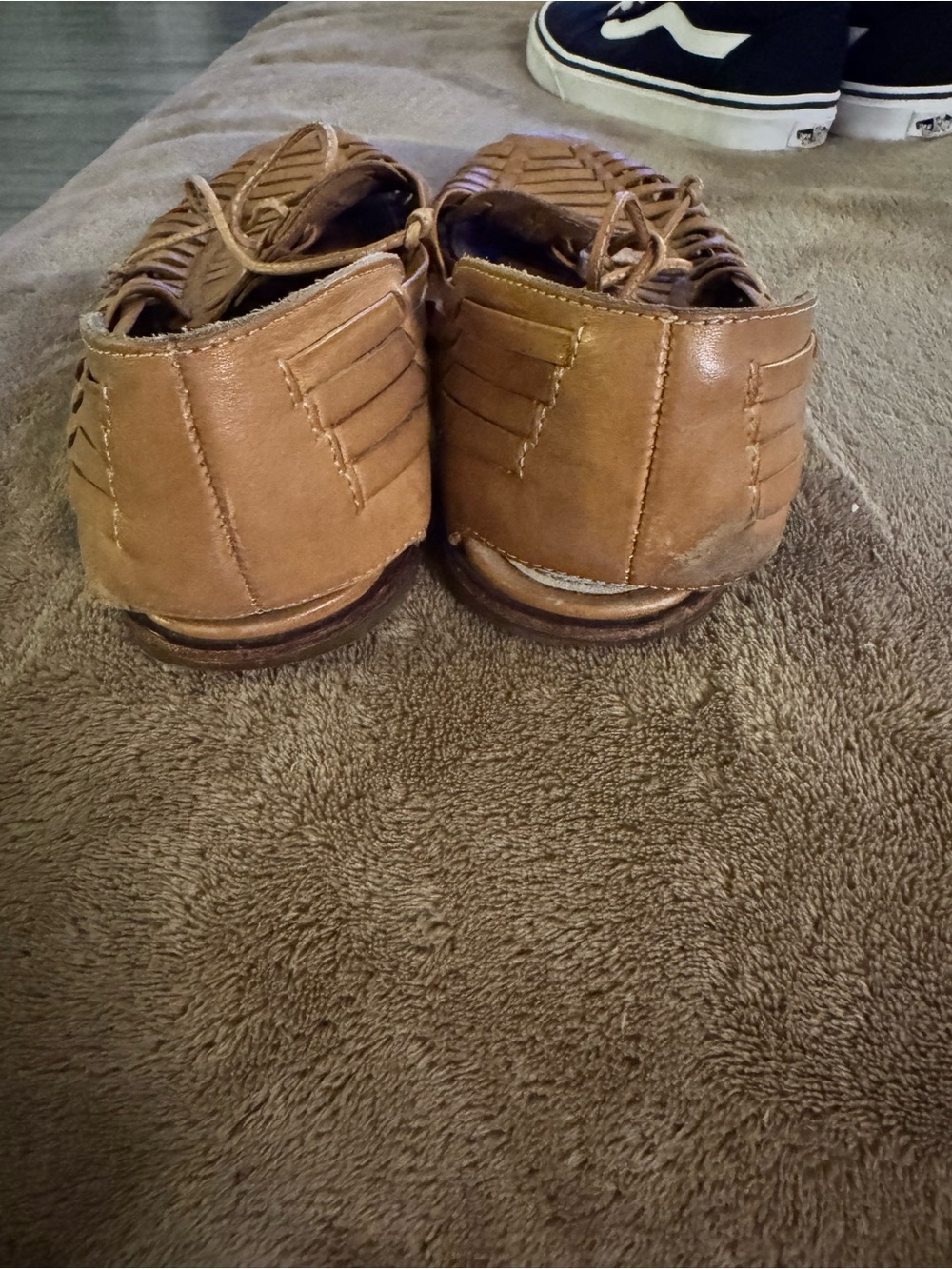 Sam Edelman Tan Woven Leather Huarache Loafers - Picture 3 of 3